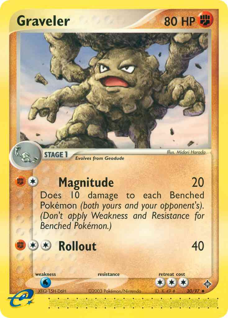 Graveler - 30/97 - Uncommon [ex3-30] [Reverse Holo]