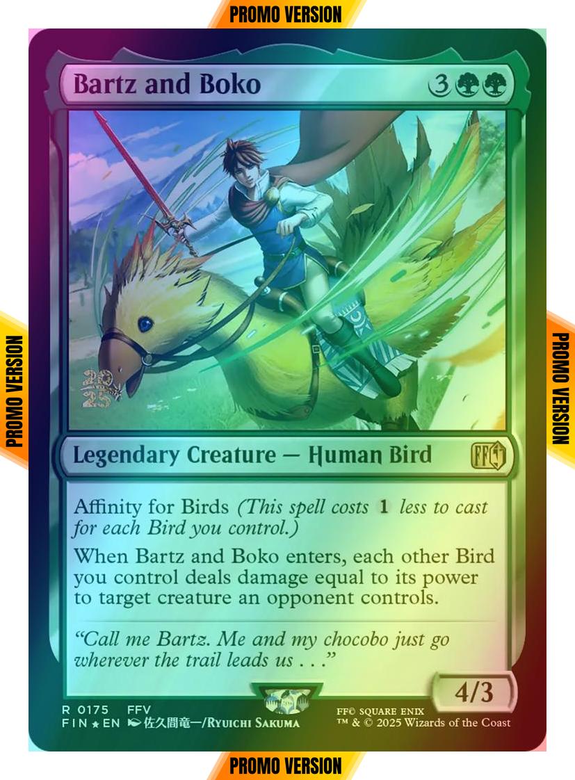 Bartz and Boko [175s] [Prerelease] [FINAL FANTASY: Promos] [Foil]