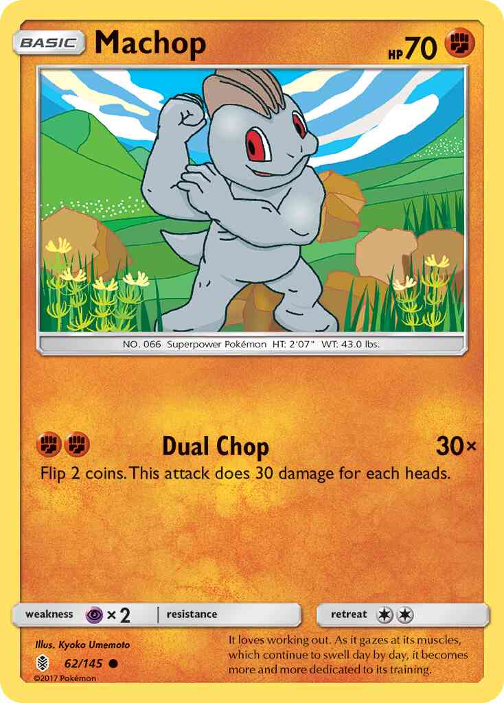 Machop - 62/145 - Common [sm2-62] [Reverse Holo]