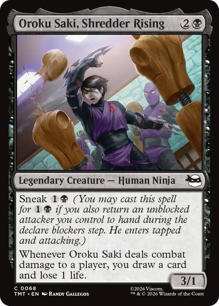 Oroku Saki, Shredder Rising [68] [Teenage Mutant Ninja Turtles] [Non-Foil]
