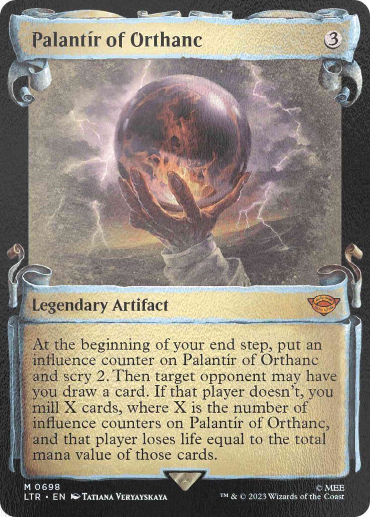 Palantír of Orthanc [698] [Scrolls Showcase] [The Lord of the Rings: Tales of Middle-earth] [Silver Foil]