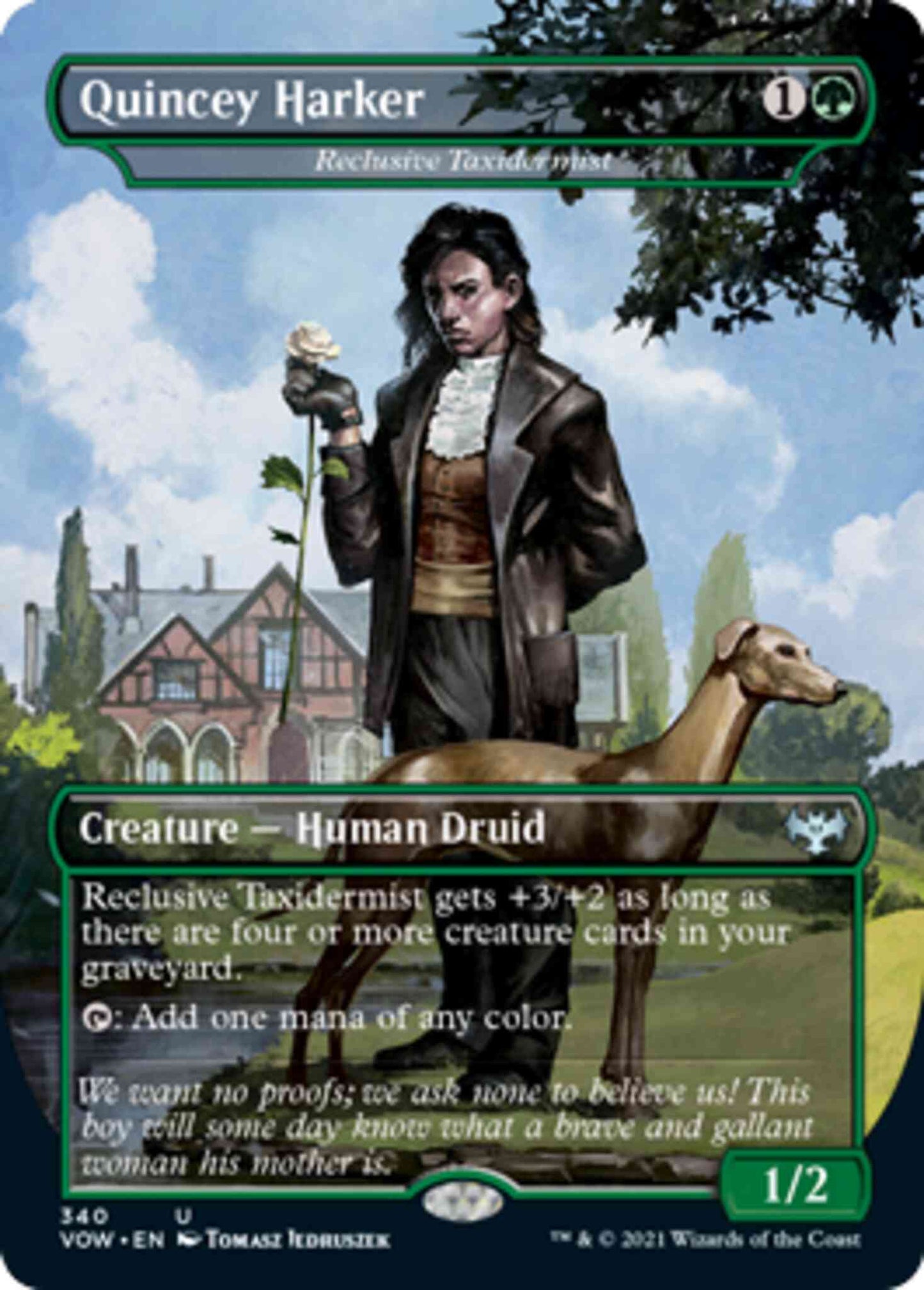 Quincey Harker - Reclusive Taxidermist [340] [Dracula Series] [Innistrad: Crimson Vow] [Non-Foil]