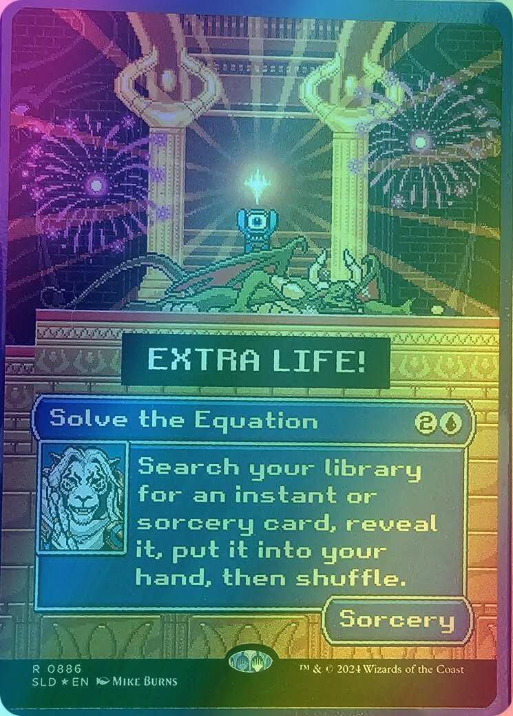 Solve the Equation [0886] [Borderless] [Extra Life 2024] [Secret Lair Drop] [Foil]