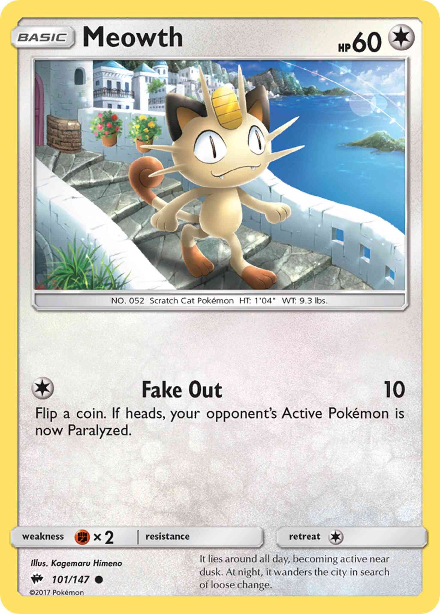 Meowth - 101/147 - Common [sm3-101] [Non-Holo]