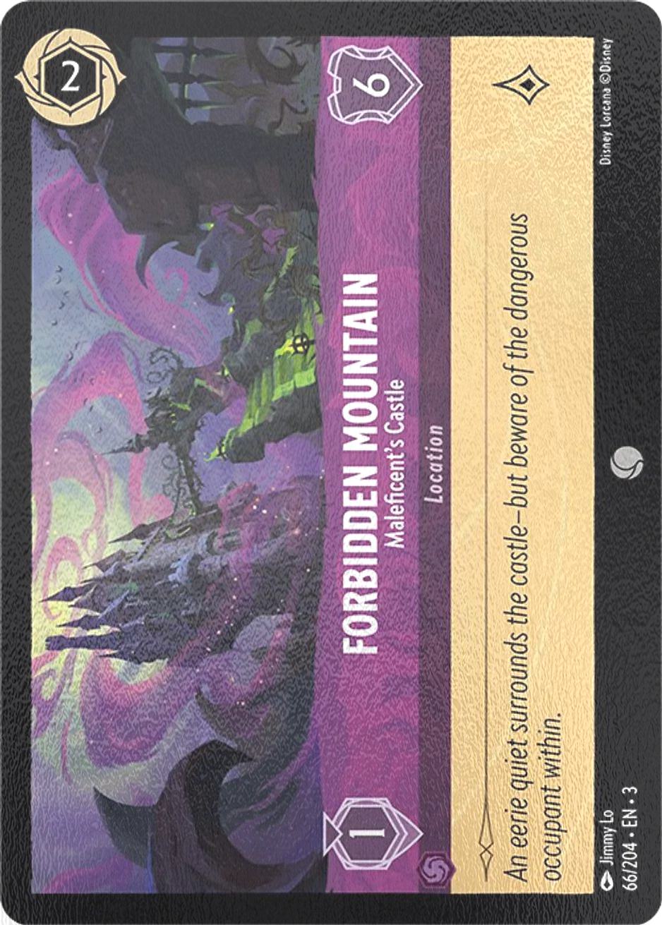 Forbidden Mountain - Maleficent's Castle - 66/204 [Into the Inklands] [Cold Foil]