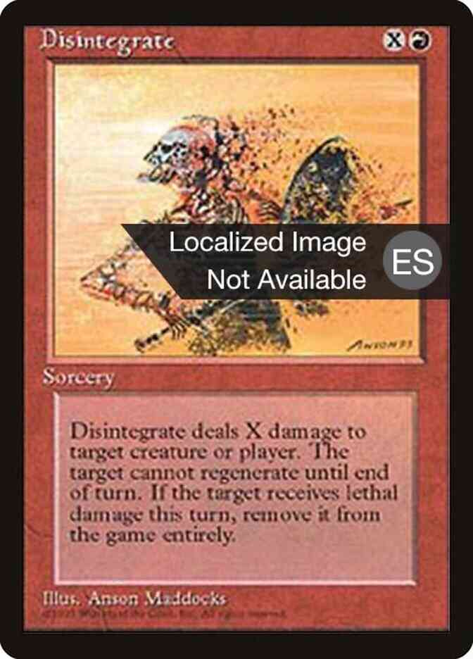 Disintegrate - Spanish [185] [Fourth Edition Black Border: Spanish] [Non-Foil]
