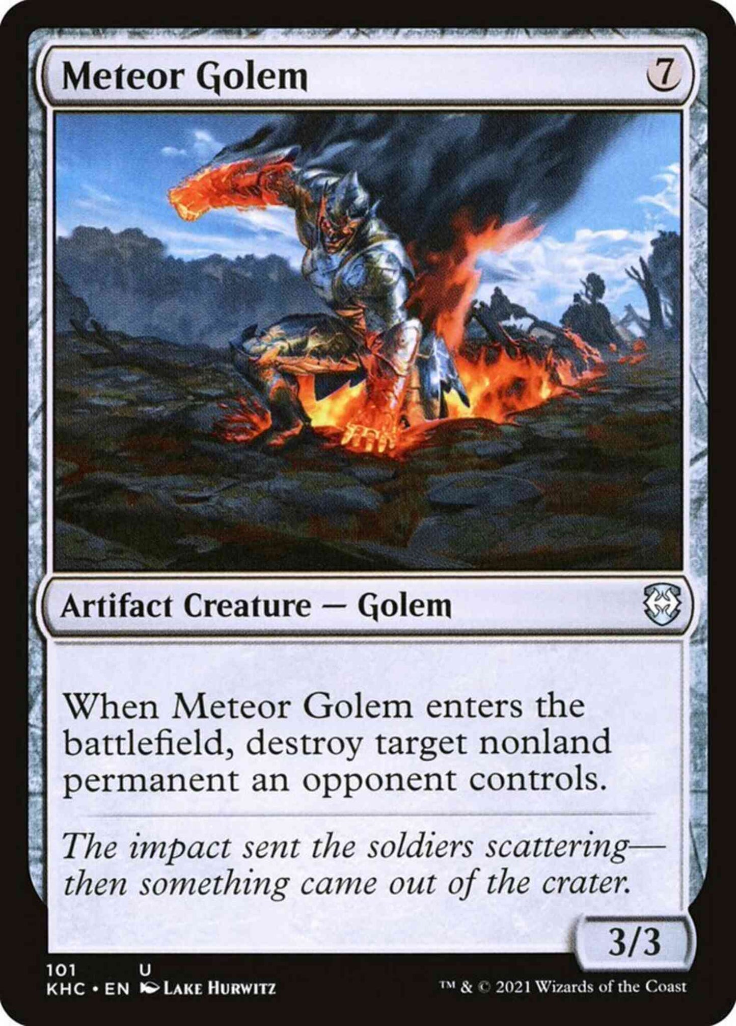 Meteor Golem [101] [Kaldheim Commander] [Non-Foil]