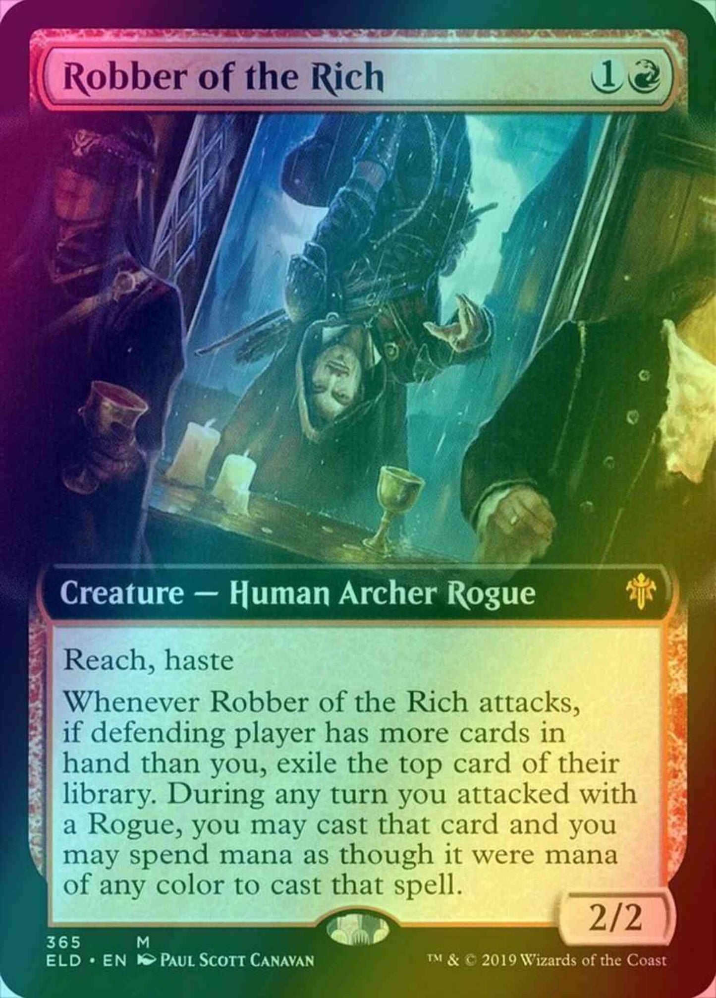 Robber of the Rich [365] [Extended Art] [Throne of Eldraine] [Foil]