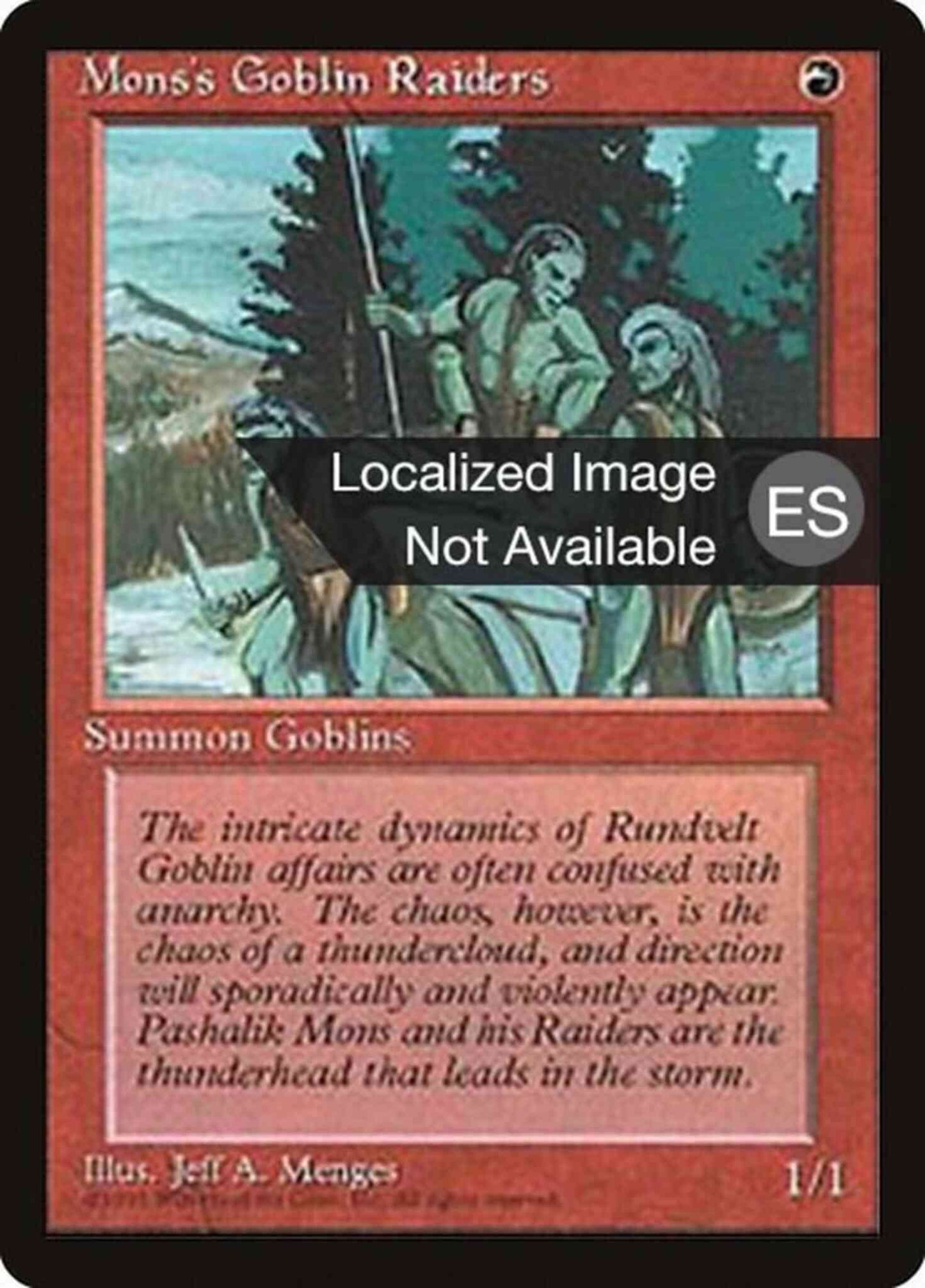 Mons's Goblin Raiders - Chinese [213] [Fourth Edition Black Border: Chinese] [Non-Foil]