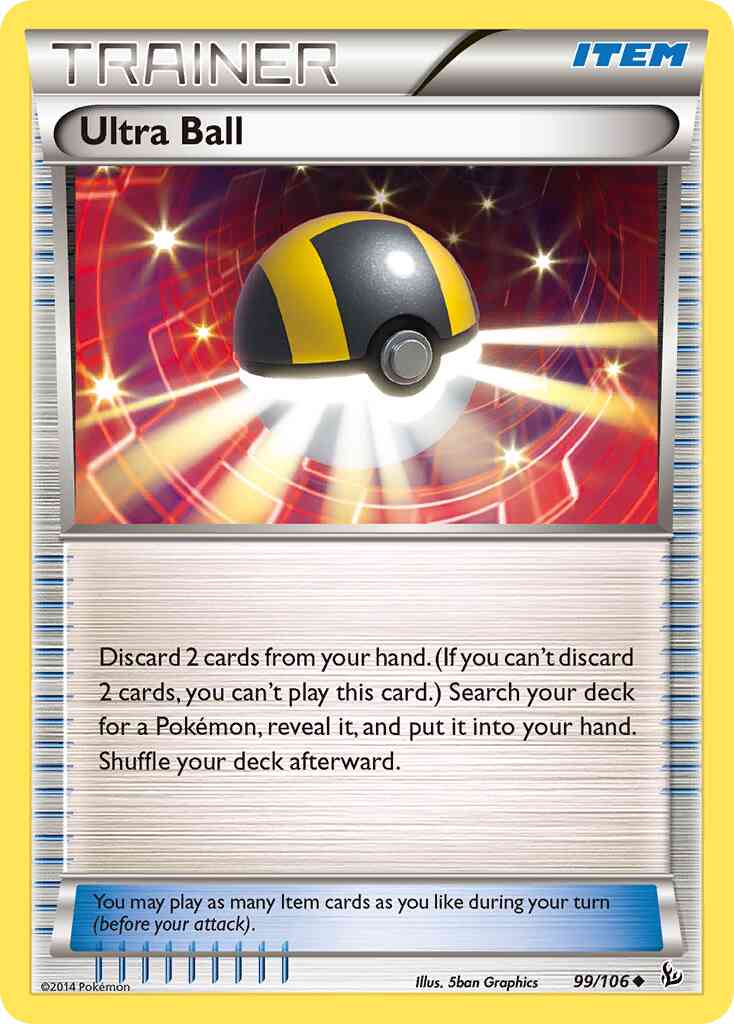 Ultra Ball - 99/106 - Uncommon [xy2-99] [Reverse Holo]