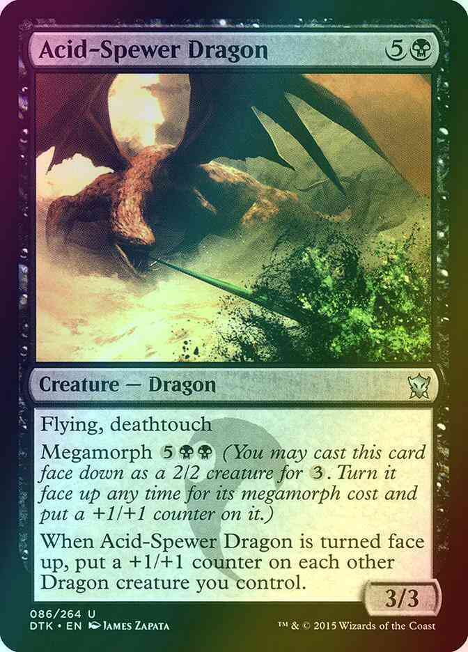 Acid-Spewer Dragon [86] [Dragons Of Tarkir] [Foil]