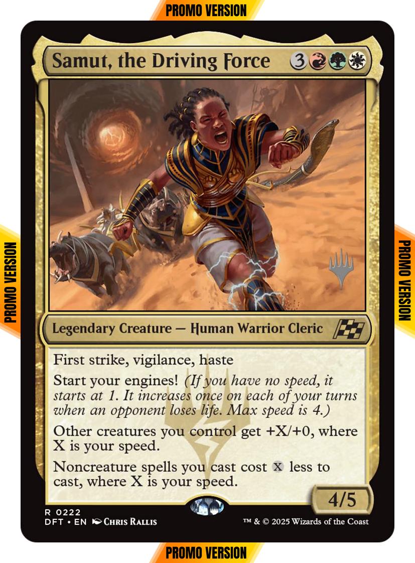 Samut, the Driving Force [222p] [Promo Pack] [Aetherdrift: Promos] [Non-Foil]