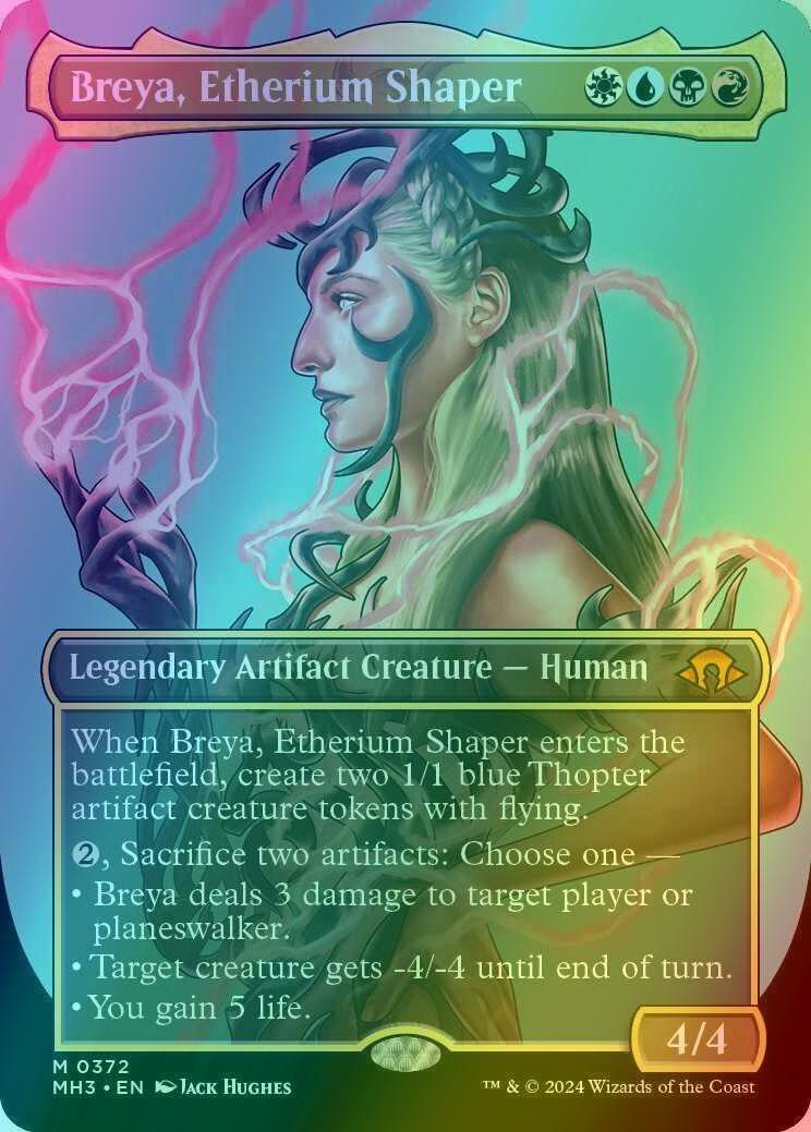 Breya, Etherium Shaper [372] [Borderless] [Profile] [Modern Horizons 3] [Foil]