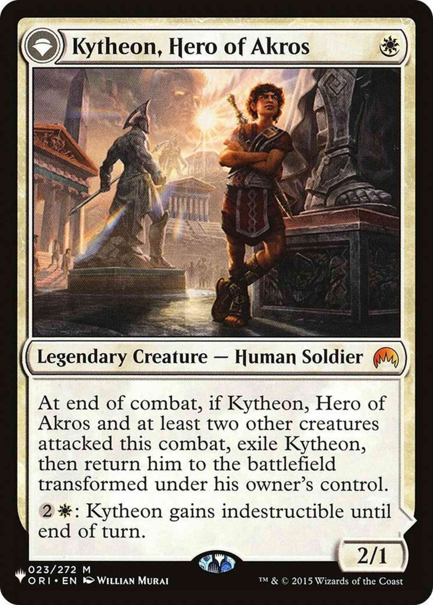 Kytheon, Hero of Akros // Gideon, Battle-Forged [ORI-23] [The List] [Non-Foil]