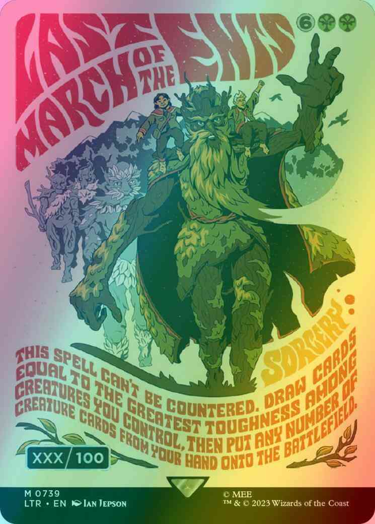 Last March of the Ents - Serial Numbered [739z] [Borderless] [Poster] [The Lord of the Rings: Tales of Middle-earth] [Foil]