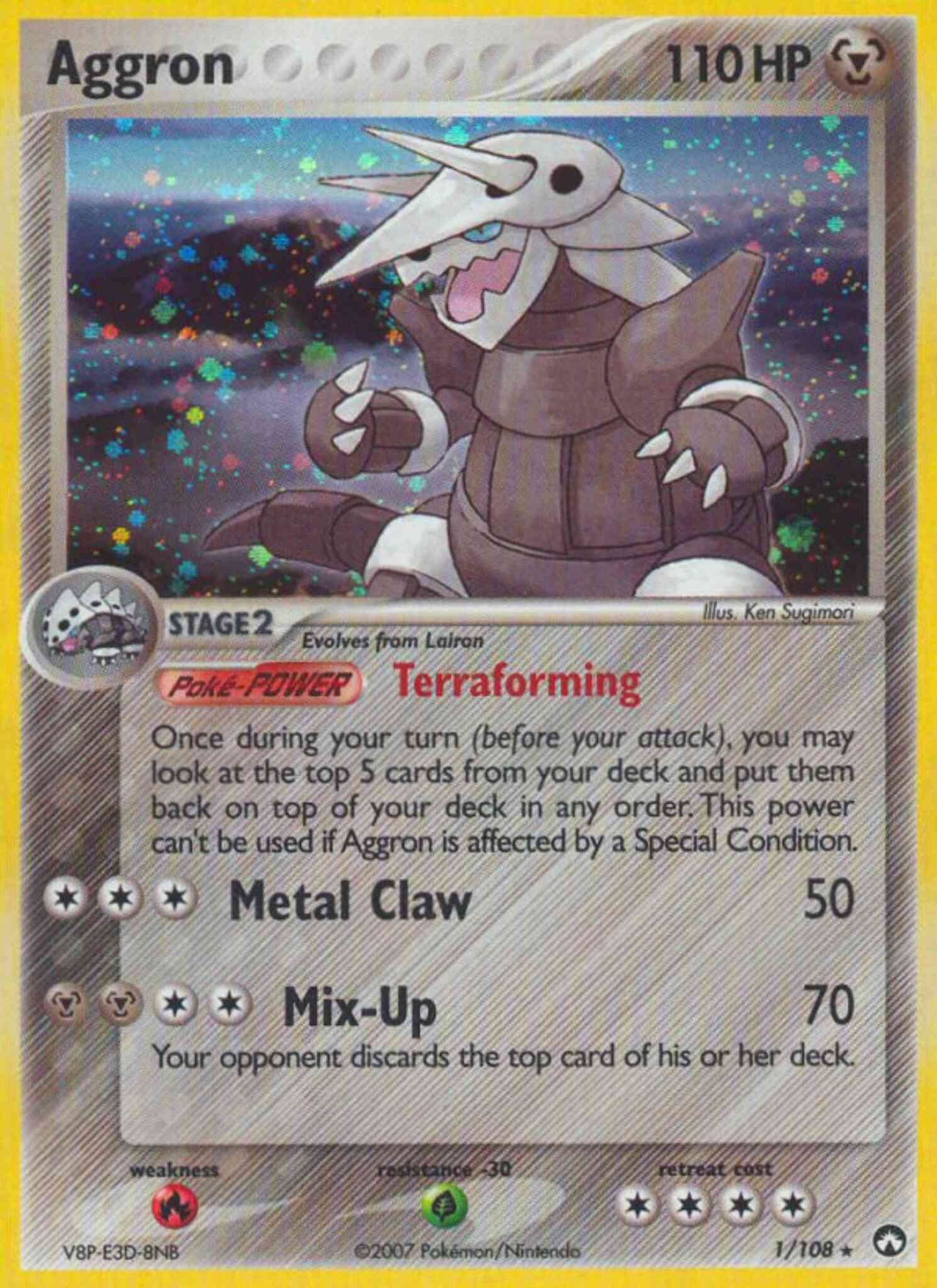 Aggron - 1/108 - Rare Holo [ex16-1] [Holo]