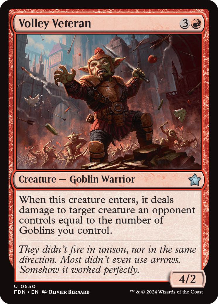 Volley Veteran [550] [Foundations] [Non-Foil]