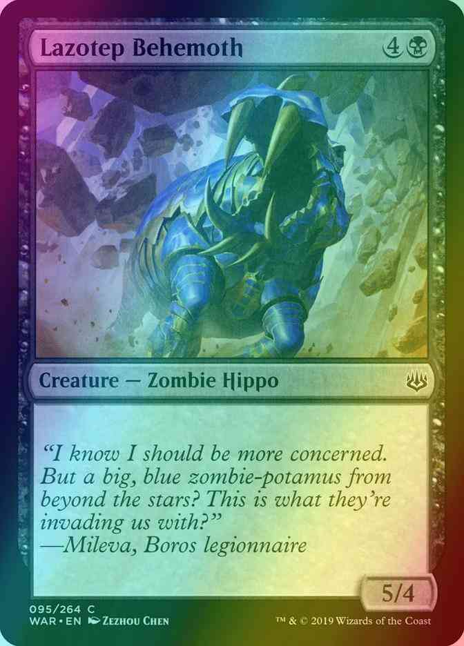 Lazotep Behemoth [95] [War of the Spark] [Foil]
