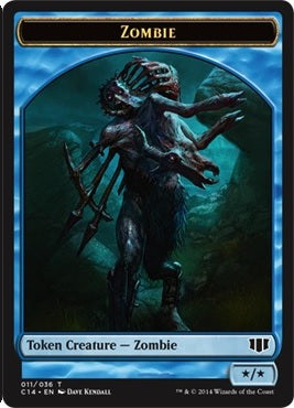 Fish Token (08) // Zombie Token (11) [Commander 2014 Tokens] [Non-Foil]