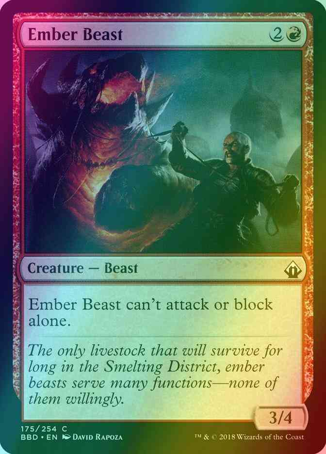 Ember Beast [175] [Battlebond] [Foil]