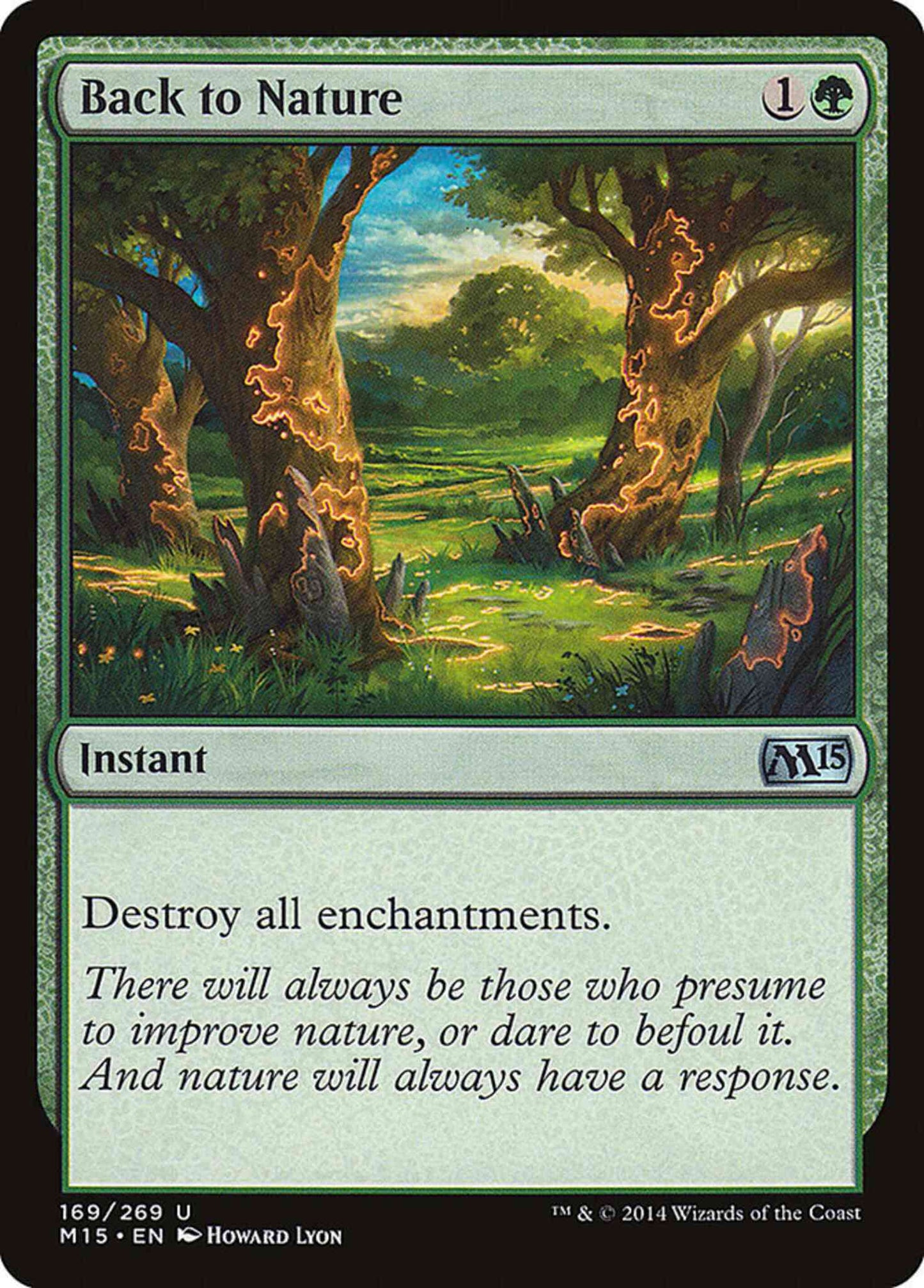 Back to Nature [169] [Magic 2015] [Non-Foil]