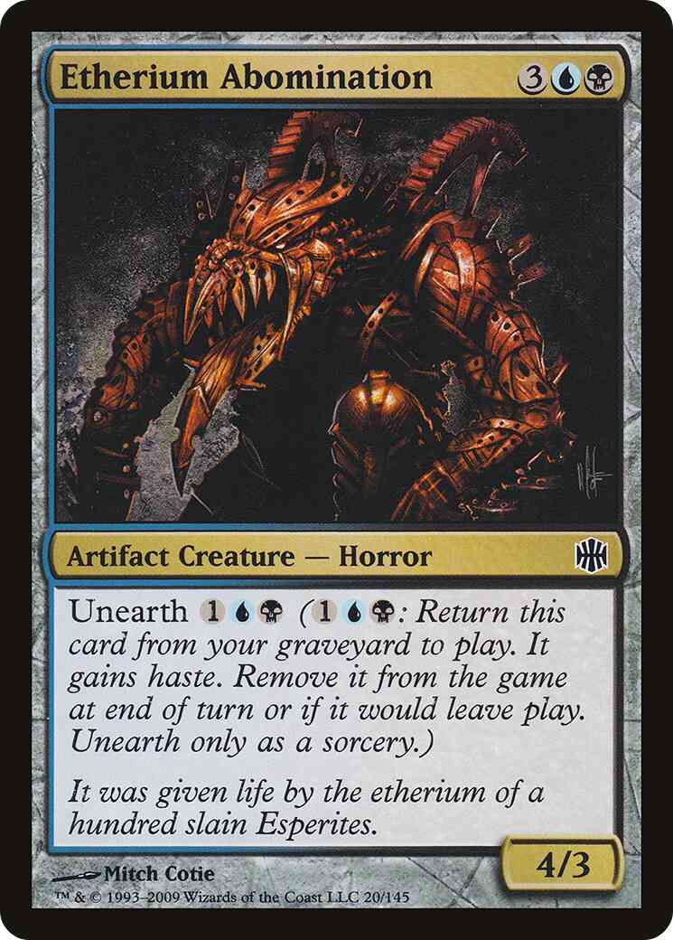 Etherium Abomination [20] [Alara Reborn] [Non-Foil]