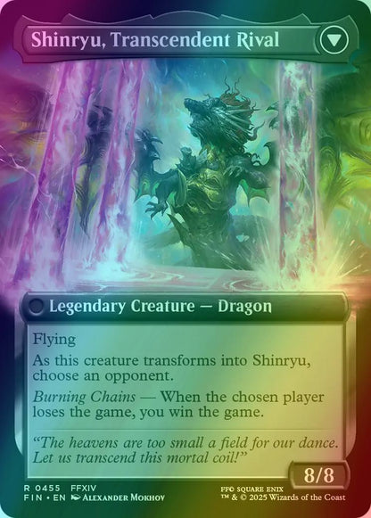 Zenos yae Galvus // Shinryu, Transcendent Rival [455] [Extended Art] [FINAL FANTASY] [Foil]