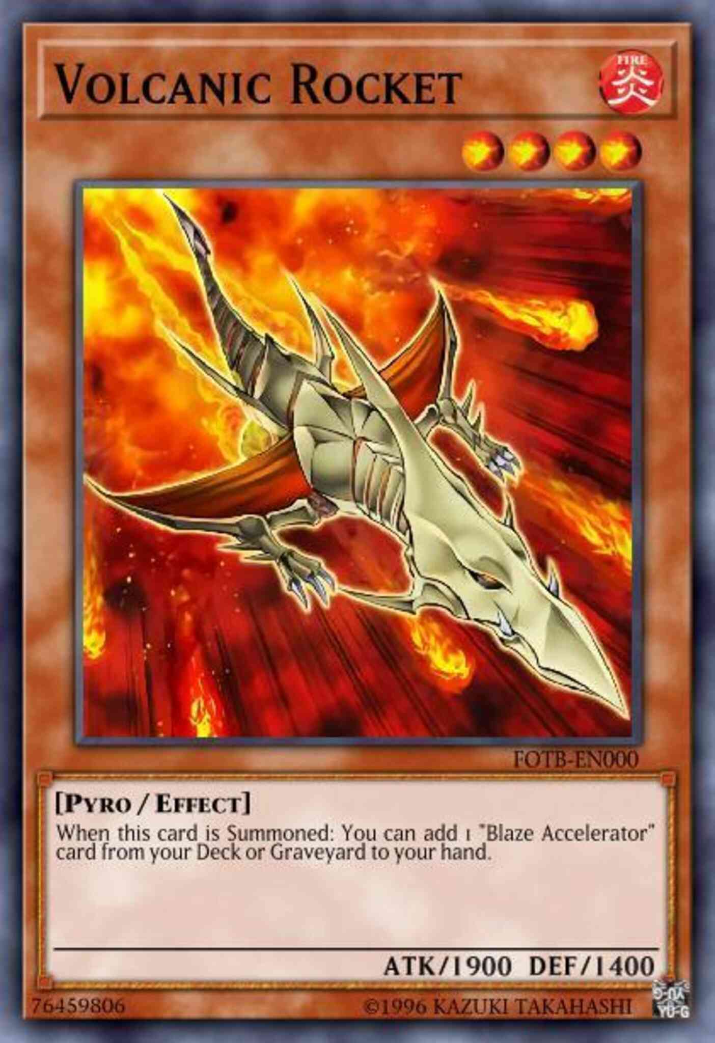 Volcanic Rocket - GLD2-EN023 - Gold Rare - Limited