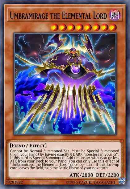 Umbramirage the Elemental Lord - CYHO-EN019 - Super Rare - Unlimited