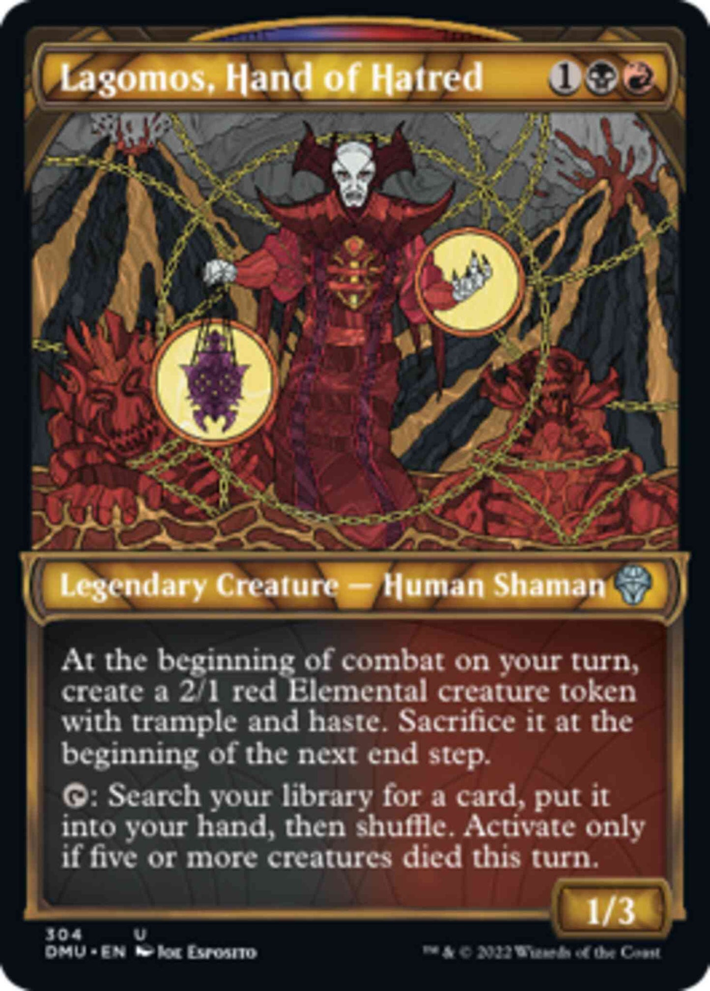 Lagomos, Hand of Hatred [304] [Stained Glass Showcase] [Dominaria United] [Non-Foil]
