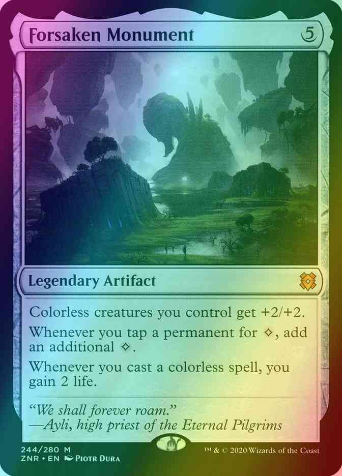 Forsaken Monument [244] [Zendikar Rising] [Foil]