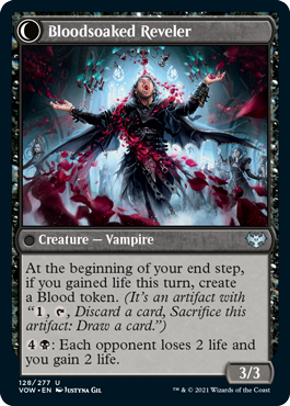 Restless Bloodseeker // Bloodsoaked Reveler [128] [Innistrad: Crimson Vow] [Non-Foil]