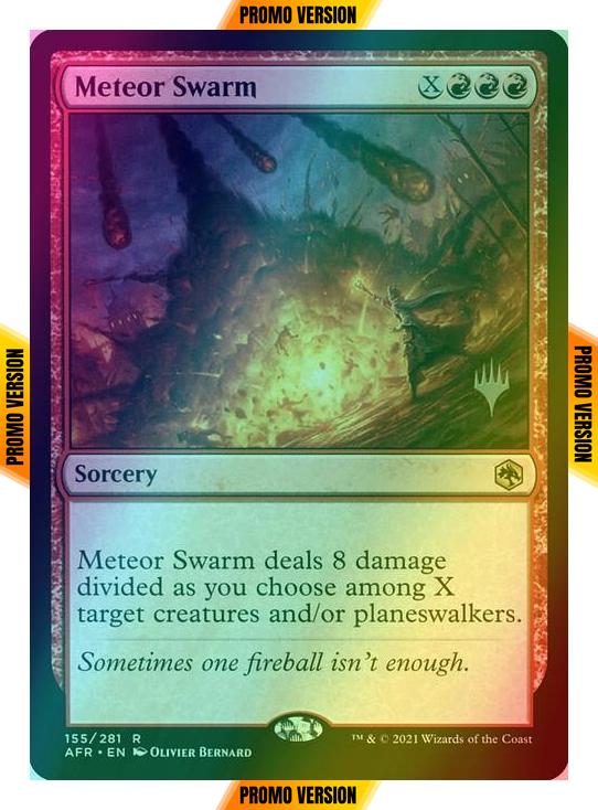 Meteor Swarm [Promo Pack] [155p] [Adventures in the Forgotten Realms Promos] [Foil]