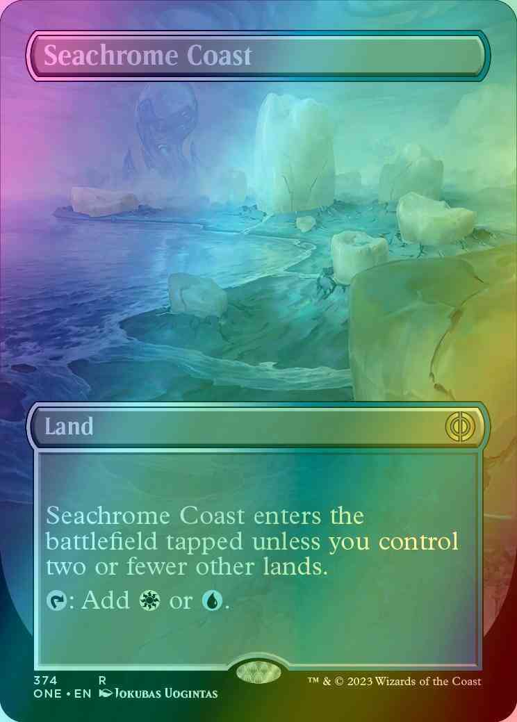 Seachrome Coast [374] [Borderless] [Phyrexia: All Will Be One] [Foil]