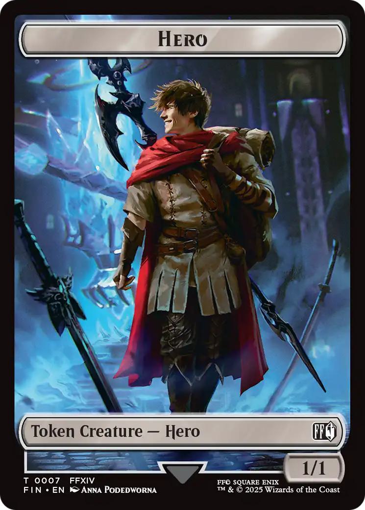 Hero Token (07) // Wizard Token (15) [FINAL FANTASY: Tokens] [Non-Foil]