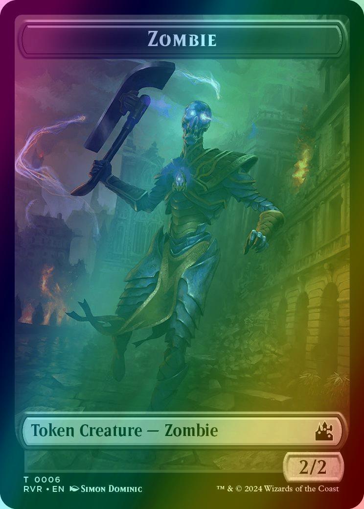Spirit Token (18) // Zombie Token (06) [Ravnica Remastered: Tokens] [Foil]
