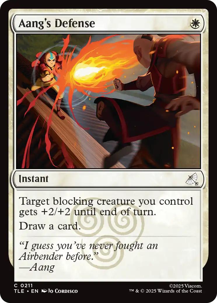 Aang's Defense [211] [Avatar: The Last Airbender Eternal] [Non-Foil]