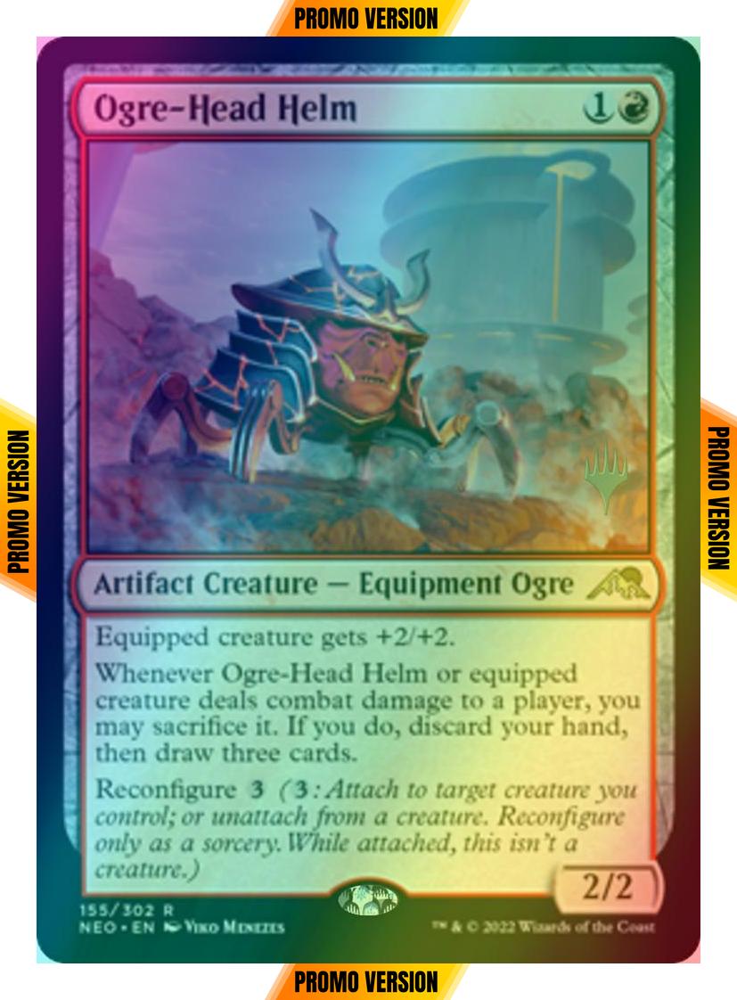 Ogre-Head Helm [Promo Pack] [155p] [Kamigawa: Neon Dynasty: Promos] [Foil]