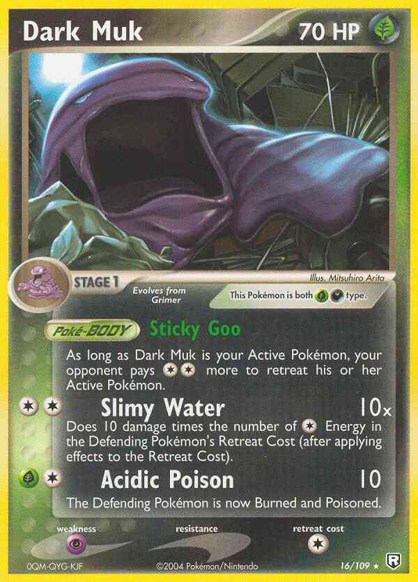 Dark Muk - 16/109 - Rare [ex7-16] [Non-Holo]