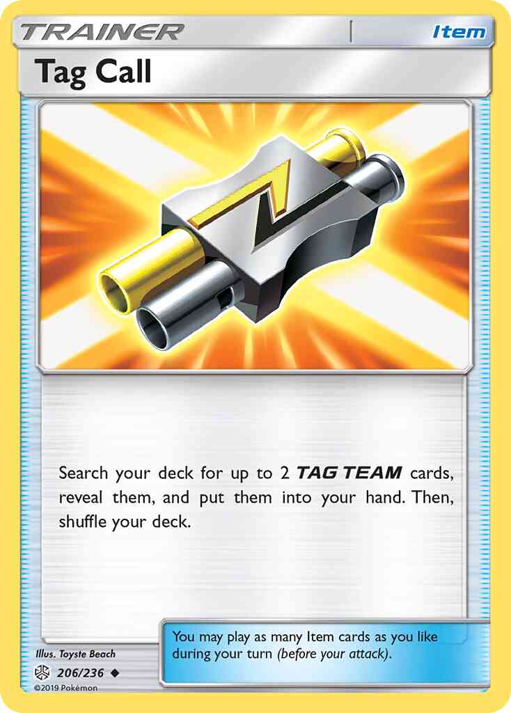 Tag Call - 206/236 - Uncommon [sm12-206] [Non-Holo]