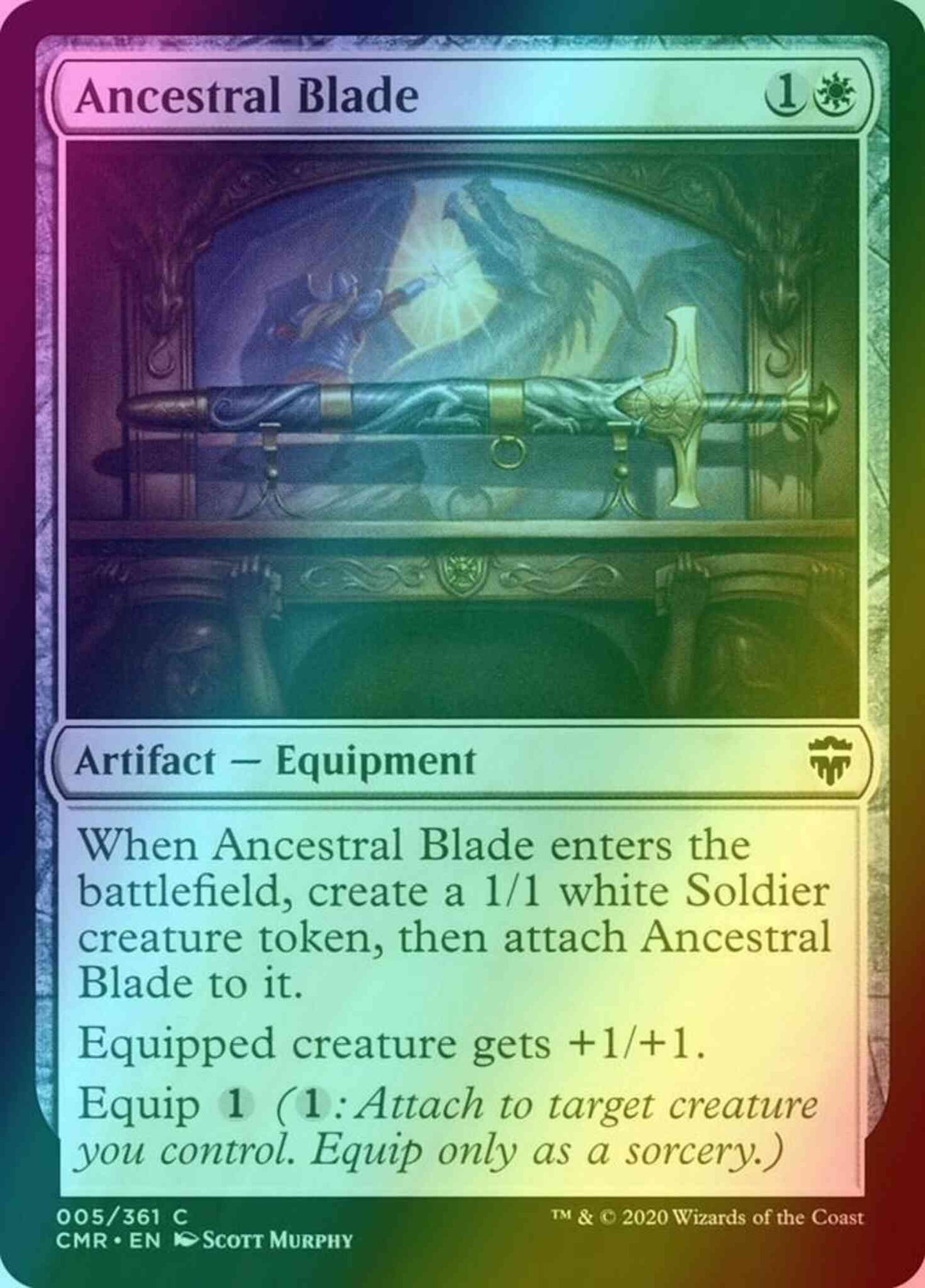Ancestral Blade [5] [Commander Legends] [Foil]