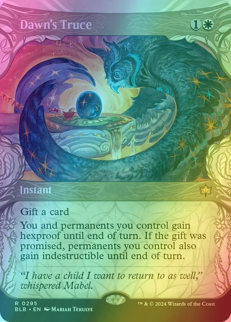 Dawn's Truce [295] [Woodland Showcase] [Bloomburrow] [Foil]