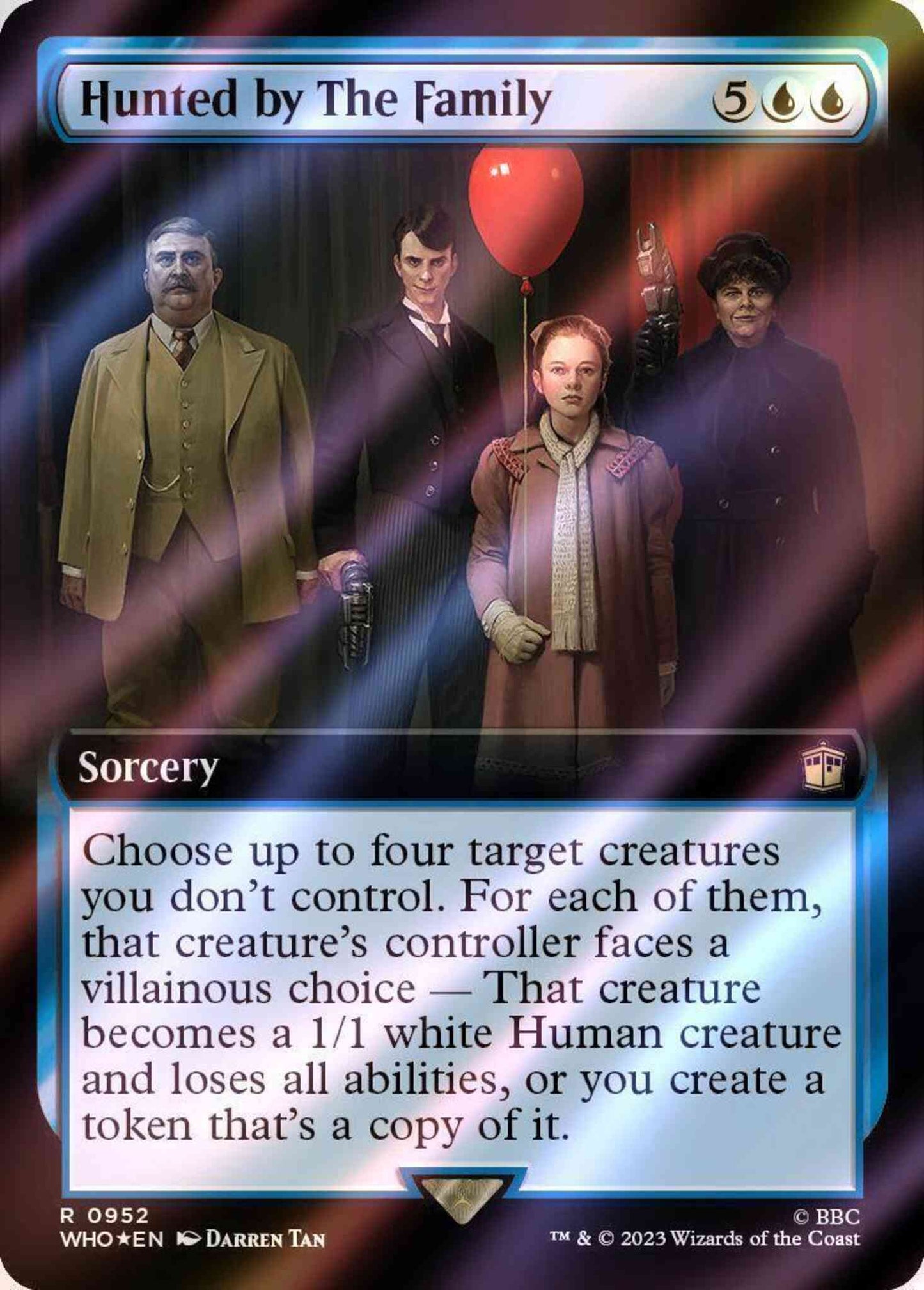Hunted by The Family [952] [Extended Art] [Universes Beyond: Doctor Who] [Surge Foil]