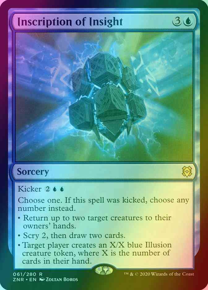 Inscription of Insight [61] [Zendikar Rising] [Foil]