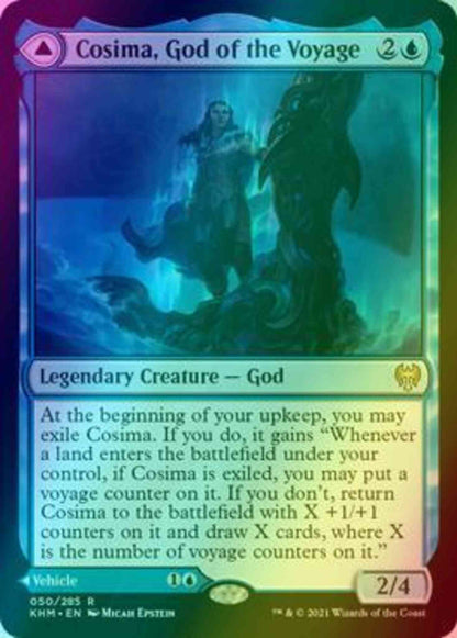 Cosima, God of the Voyage // The Omenkeel [50] [Kaldheim] [Foil]