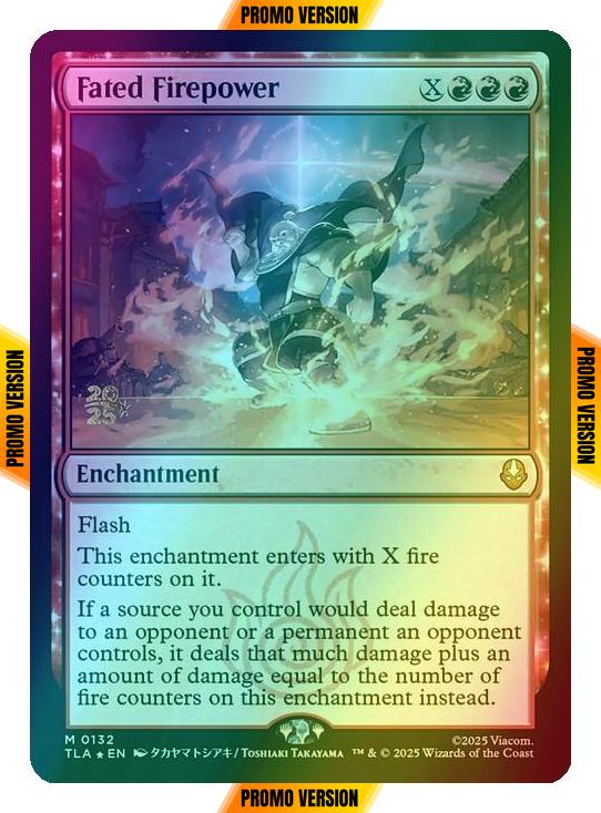 Fated Firepower [132s] [Prerelease] [Avatar: The Last Airbender: Promos] [Foil]