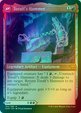 Toralf, God of Fury // Toralf's Hammer [154] [Kaldheim] [Foil]