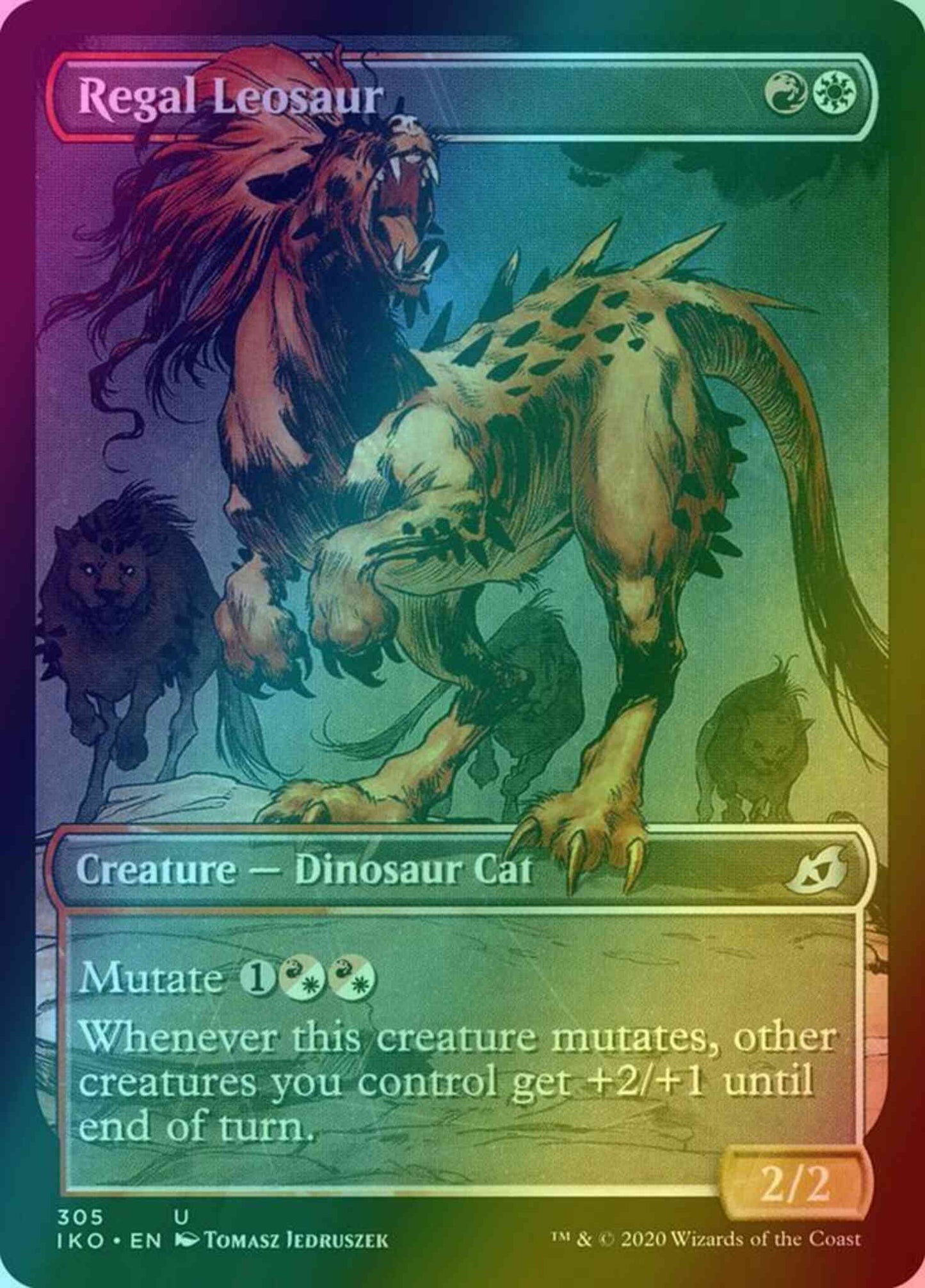 Regal Leosaur [305] [Alternate Art] [Ikoria: Lair of Behemoths] [Foil]