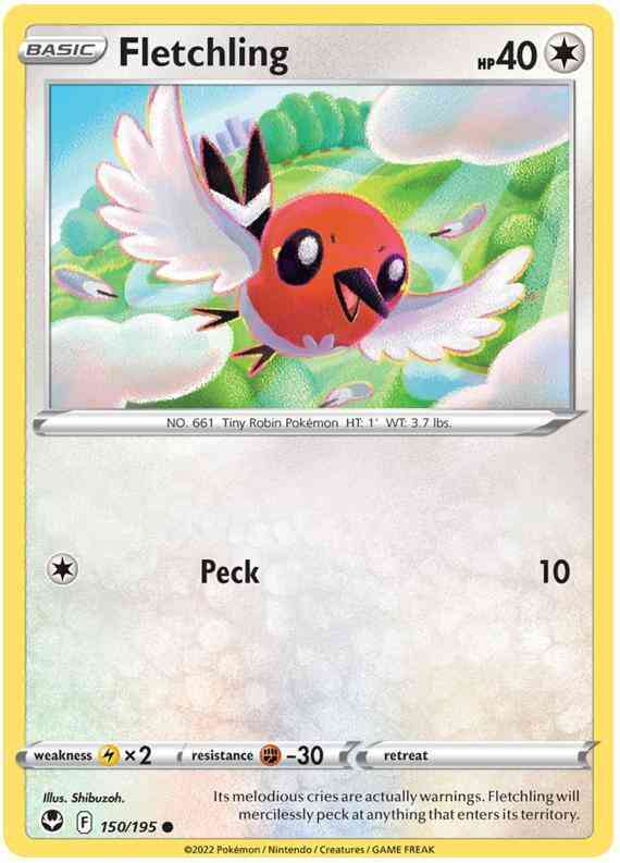 Fletchling - 150/195 - Common [swsh12-150] [Non-Holo]