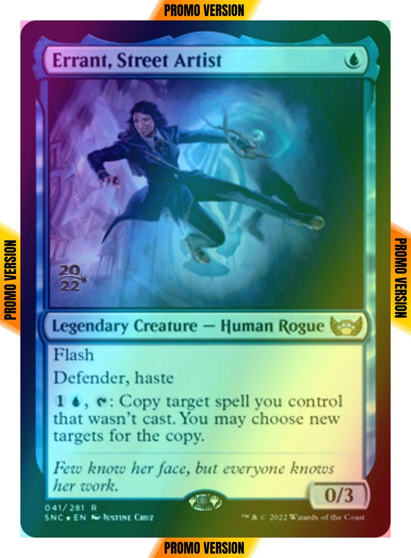 Errant, Street Artist [Prerelease] [41s] [Streets of New Capenna: Promos] [Foil]